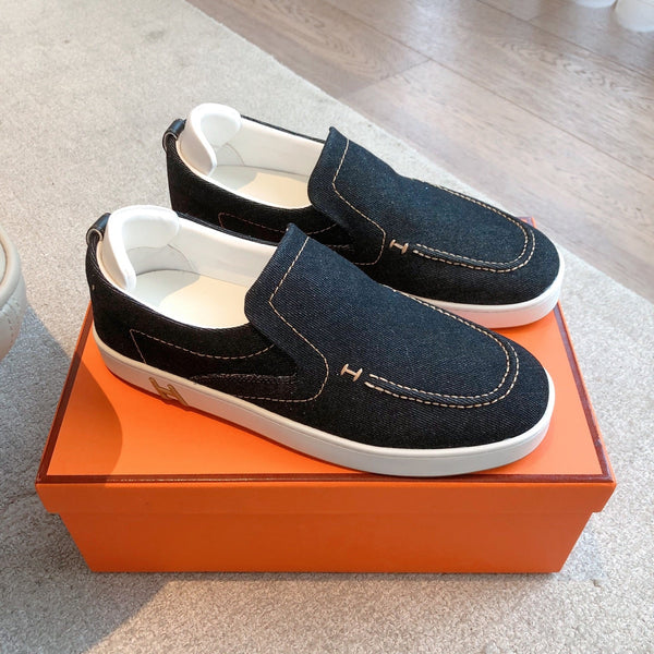 HM Men's Slip on Blue Denim 550836