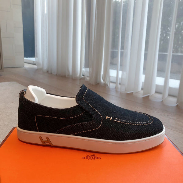 HM Men's Slip on Blue Denim 550836