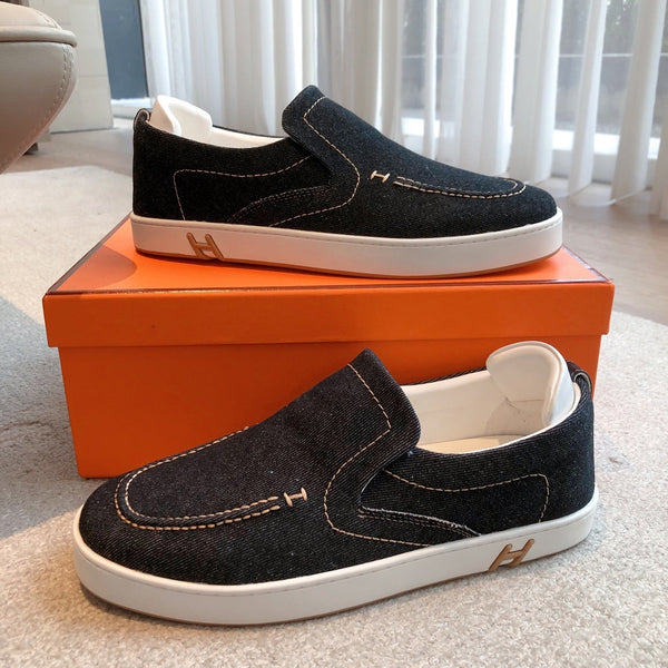 HM Men's Slip on Blue Denim 550836