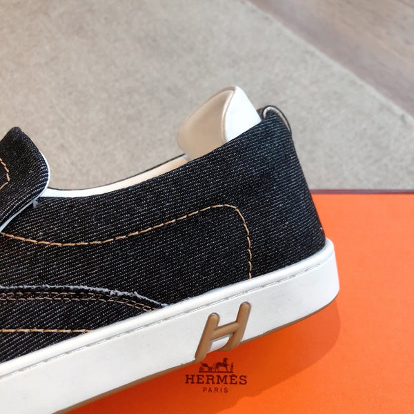 HM Men's Slip on Blue Denim 550836