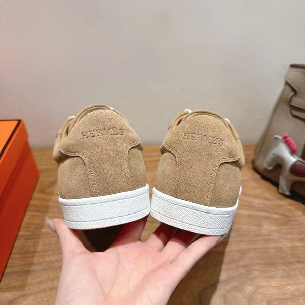 AHM 25 Boomerang Sneaker Dark Beige Suede