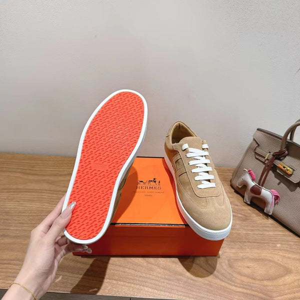 AHM 25 Boomerang Sneaker Dark Beige Suede