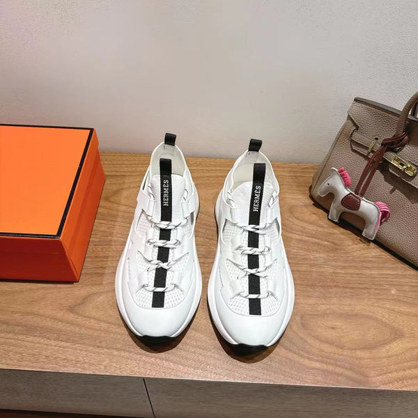 HM 25 Katana Sneaker White Brown Calfskin 353495