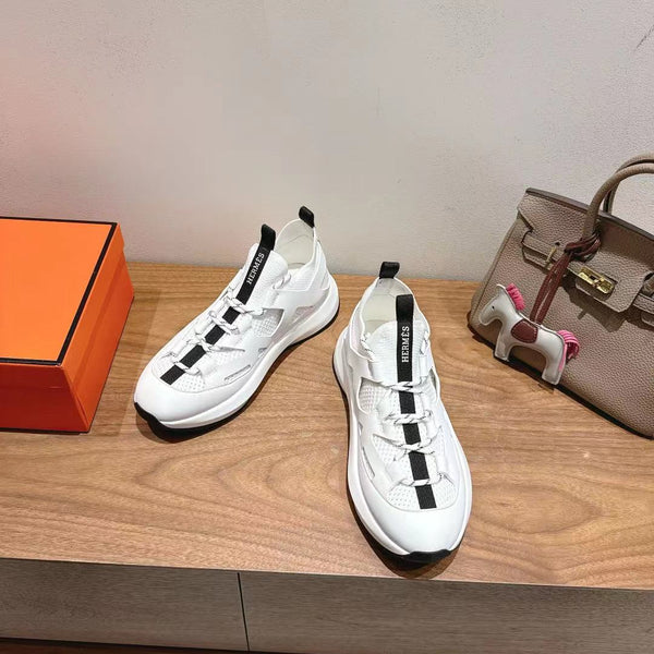 HM 25 Katana Sneaker White Brown Calfskin 353495