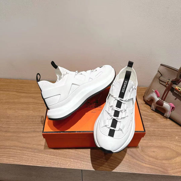 HM 25 Katana Sneaker White Brown Calfskin 353495