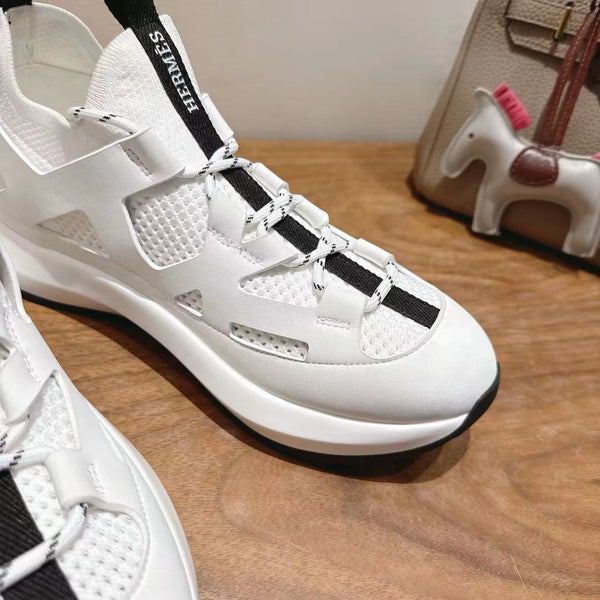 HM 25 Katana Sneaker White Brown Calfskin 353495