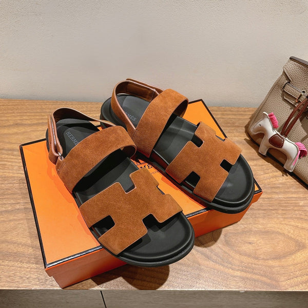 HM Men's 25 Chypre Sandals Brown Suede 651347