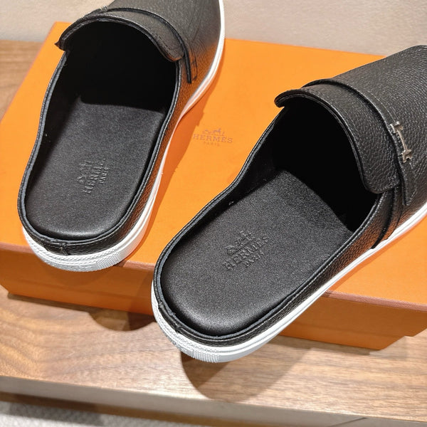 HM Men's 25 Likely Mule Black Cowhide 691640