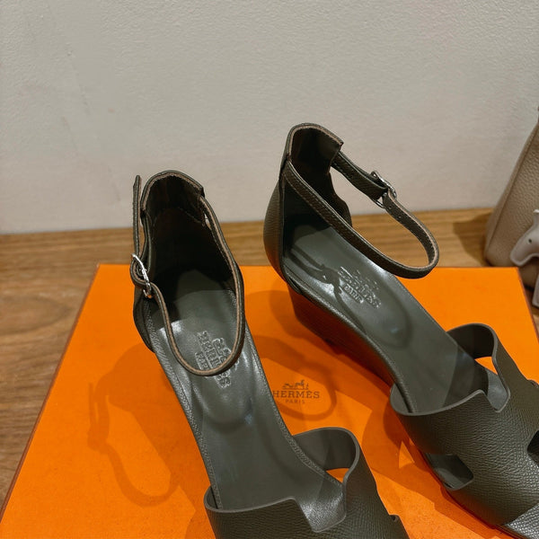 HM Encens Sandal 50mm Black Calfskin 429013