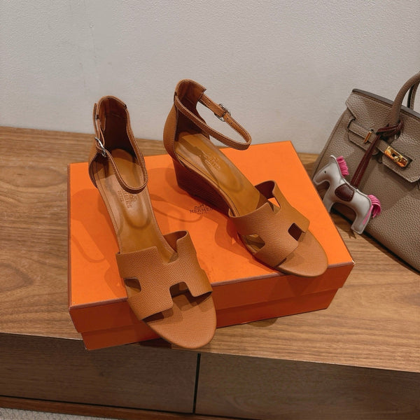 HM Encens Sandal 50mm Brown Calfskin 429014