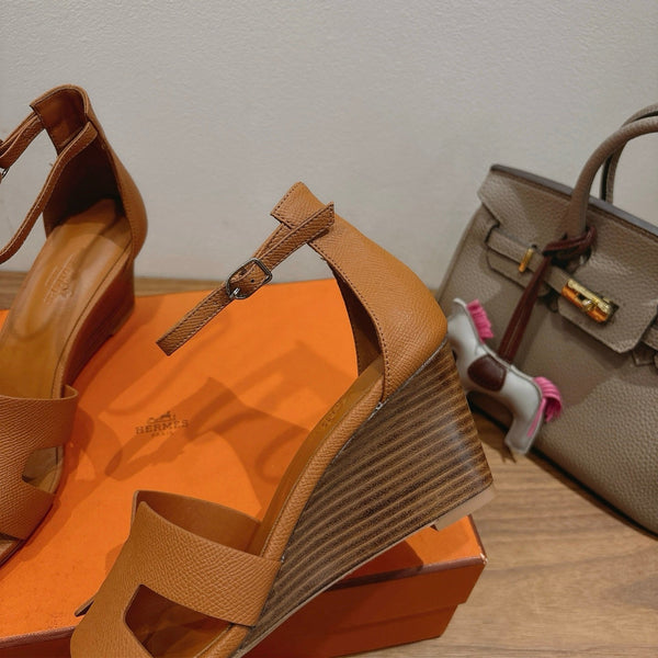 HM Encens Sandal 50mm Brown Calfskin 429014