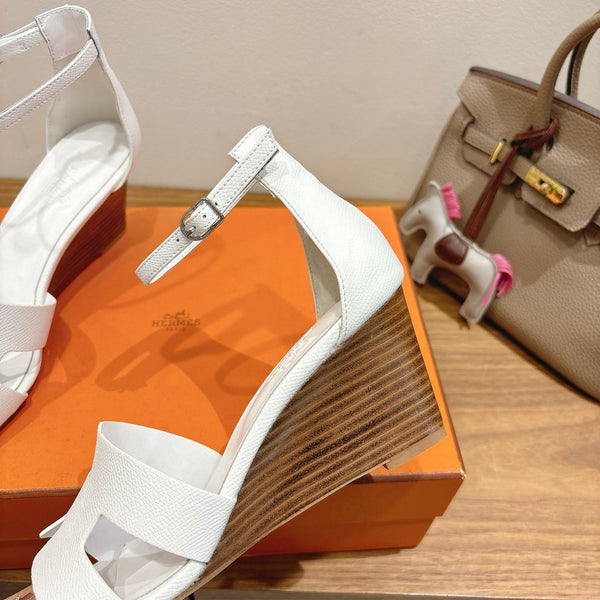 HM Encens Sandal 50mm White Calfskin 429015