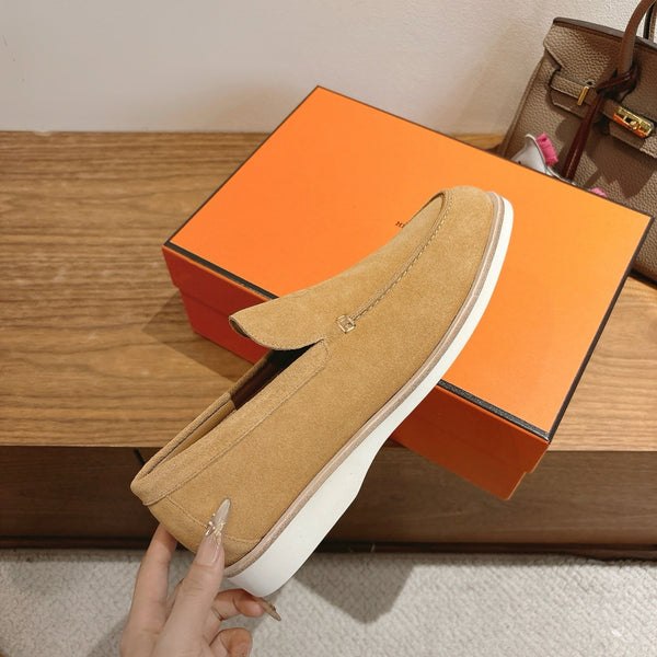 HM Impact Loafers Light Beige Suede 526163