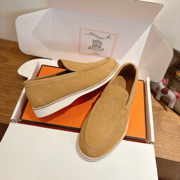 HM Impact Loafers Light Beige Suede 526163