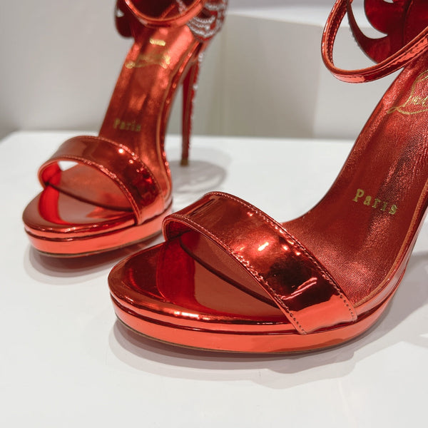 Sandali Pampillas in tessuto CL in pelle di pecora rossa 314920