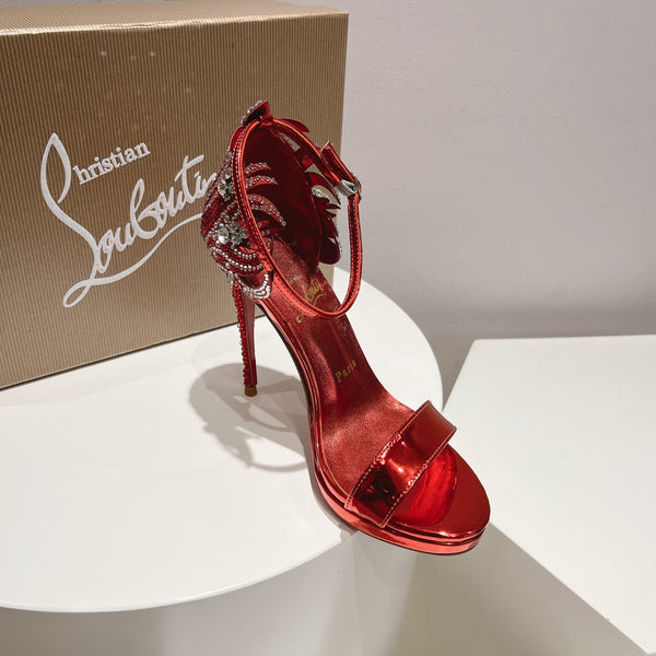 Sandali Pampillas in tessuto CL in pelle di pecora rossa 314920