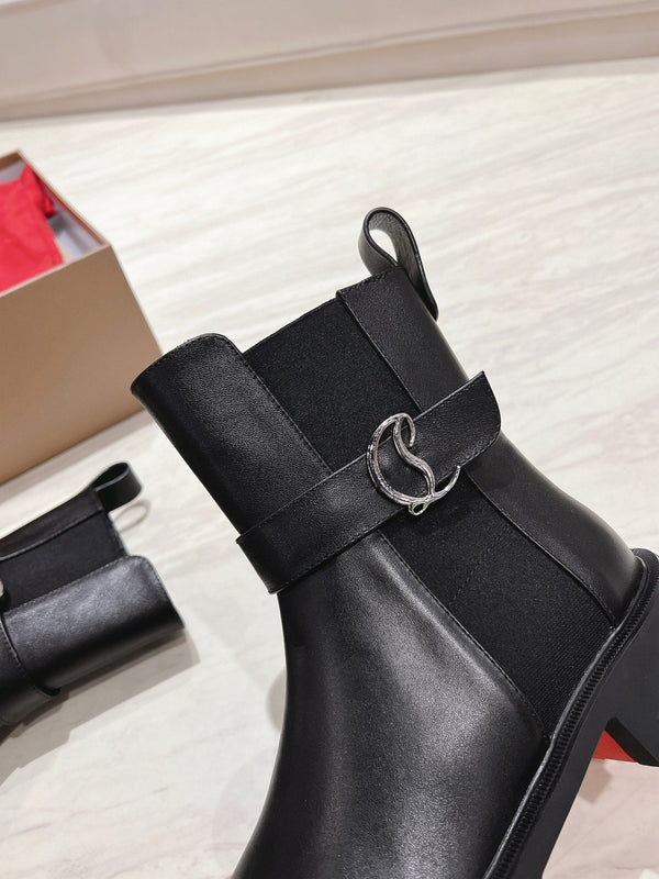 CL 25C Chelsea Booty Lug Black Calf Leather 167667