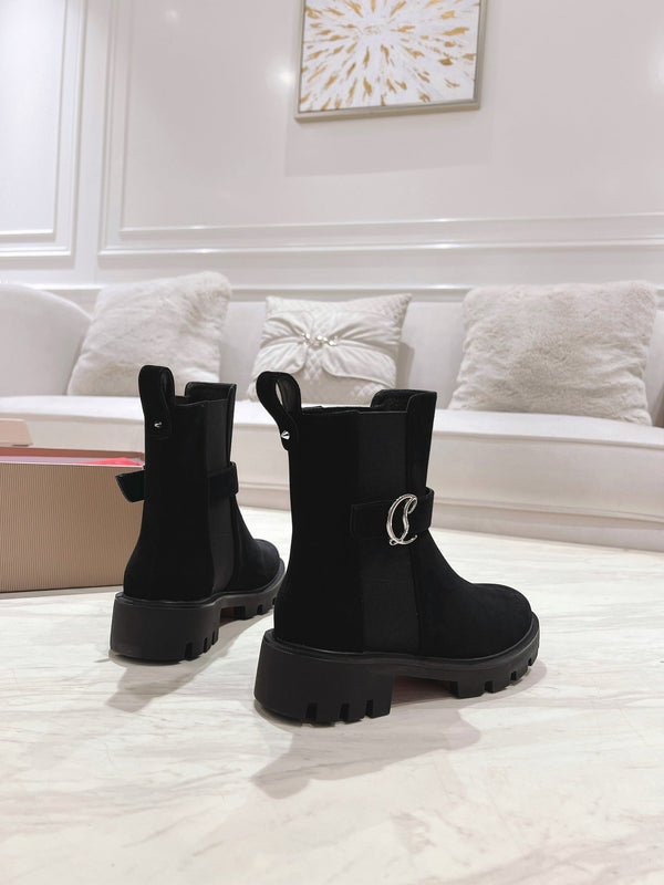 CL 25C Chelsea Booty Lug Black Suede 167683
