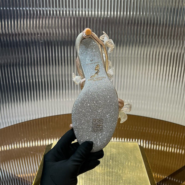 RC 25C Flower Fairy Snake-Shaped Flower Strap Crystal Pink Sheepskin 174933