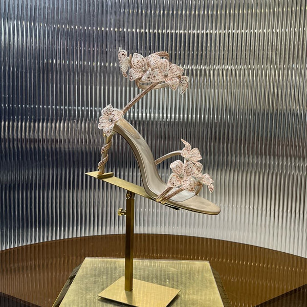 RC 25C Flower Fairy Snake-Shaped Flower Strap Crystal Pink Sheepskin 174933