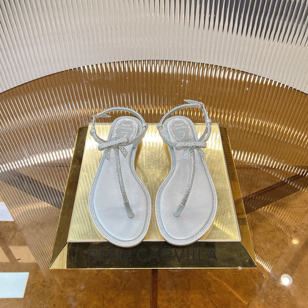 RC 25C Thong Flat-Bottom Diamond White Silk Creo Crystal 281979