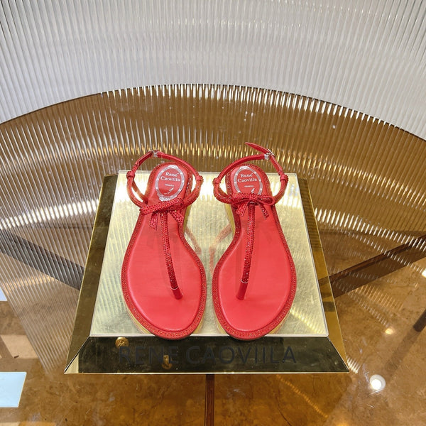 RC 25C Thong Flat-Bottom Diamond Red Silk Creo Crystal 281980