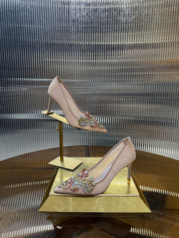 RC 25C Retro Pump 7.5cm Gradient Pink Sheepskin 310637