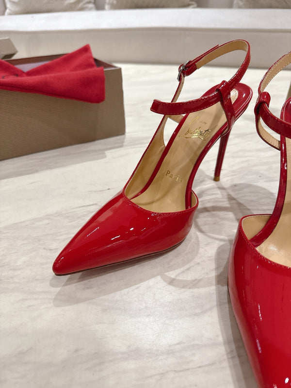 CL 25 Slingback Red Gloss Calf Patent Leather 307518