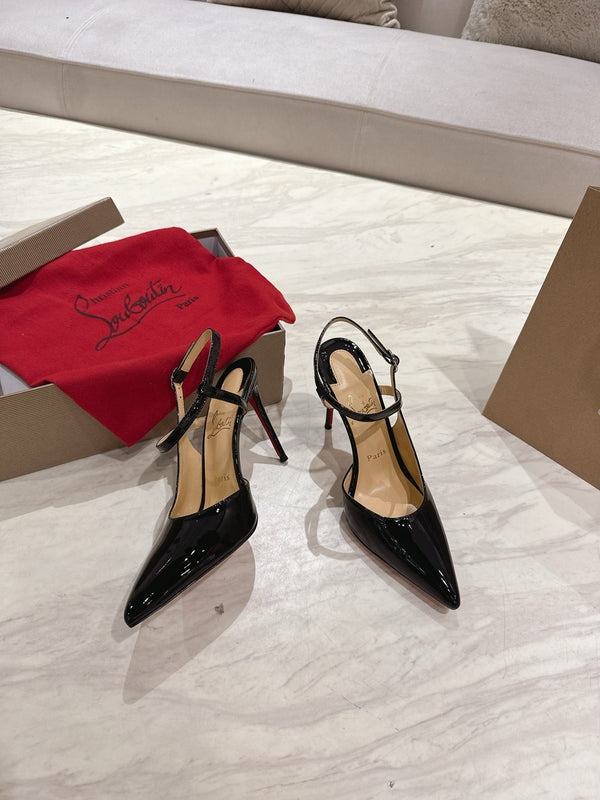 CL 25 Slingback Black Gloss Calf Patent Leather 307519