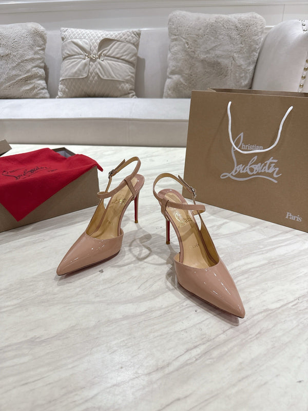 CL 25 Slingback Pink Nude Gloss Calf Patent Leather 307520