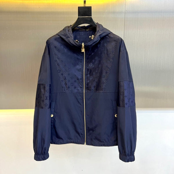 GIACCA A VENTO LV MONOGRAM BLU NAVY 238896