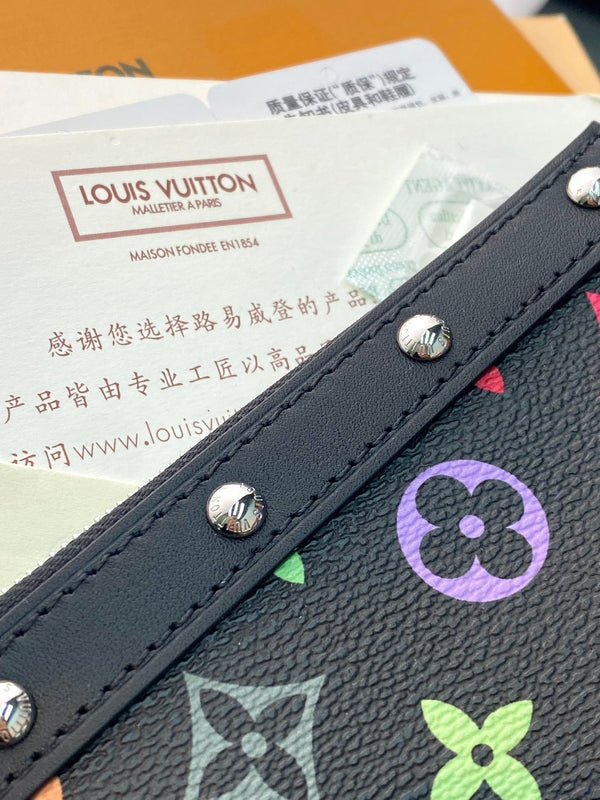 LV x TM Pochette Accessoires 22cm Nero Multicolore Monogram Canvas