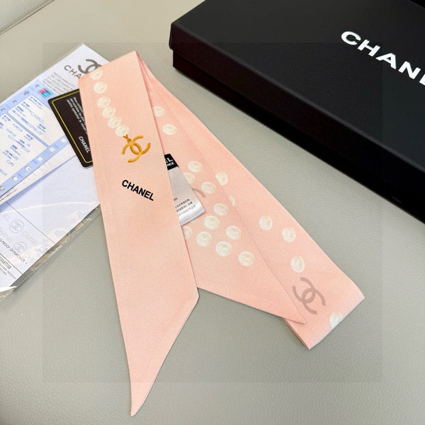 CC Twilly Mini Scarf 120cm Light Pink Mulberry Silk 949111
