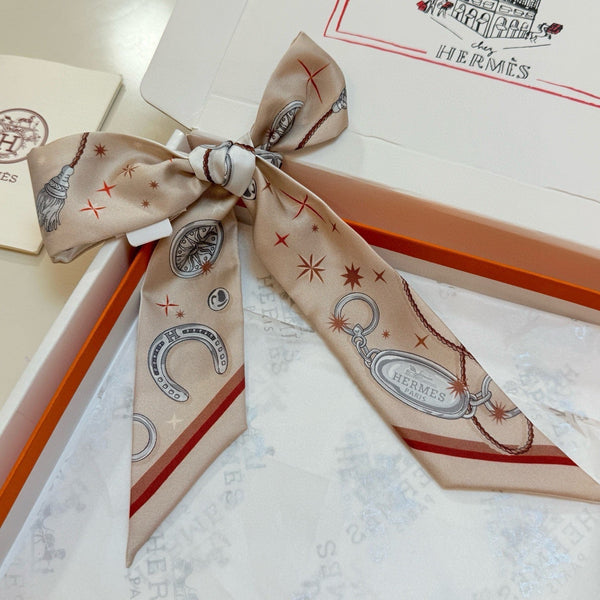 Foulard Twilly Mini HM 105 Beige Rosé Twill de Soie 153189