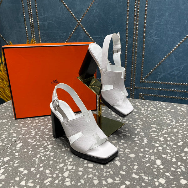 SANDALO ERIS 95 IN PELLE DI AGNELLO NEVE