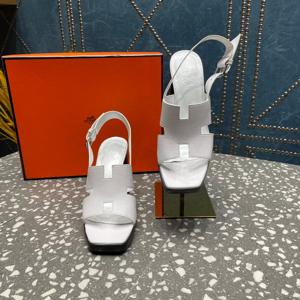 SANDALO ERIS 95 IN PELLE DI AGNELLO NEVE