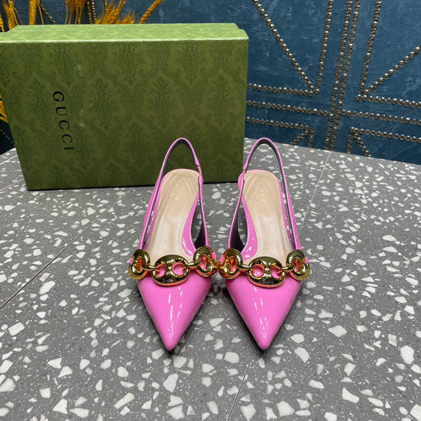 SLINGBACK DA DONNA 45MM IN PELLE DI VITELLO ROSA FUSCIA
