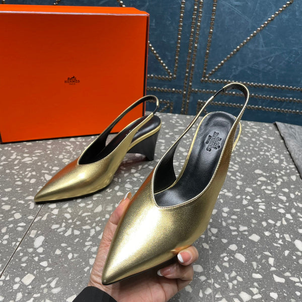 HM Intime 70 Pump Gold Lambskin 962933