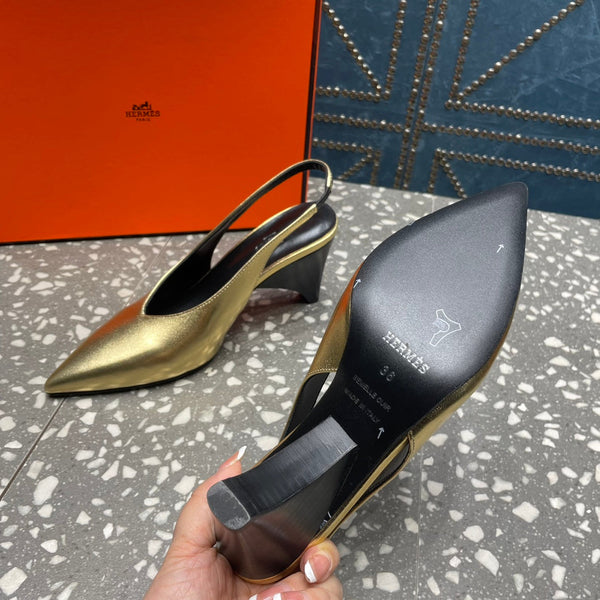 HM Intime 70 Pump Gold Lambskin 962933