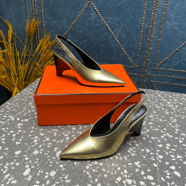 HM Intime 70 Pump Gold Lambskin 962933