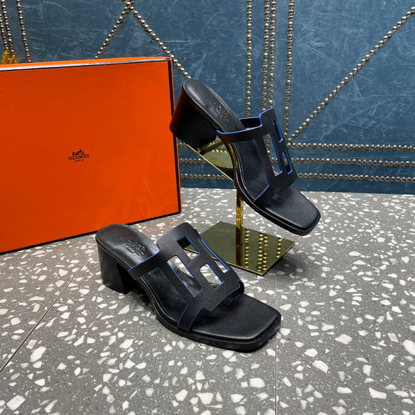 HM Lzzy 50 Sandal Black Lambskin 962943