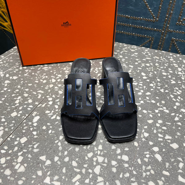 HM Lzzy 50 Sandal Black Lambskin 962943