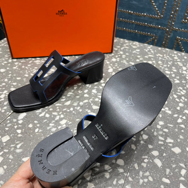 HM Lzzy 50 Sandal Black Lambskin 962943