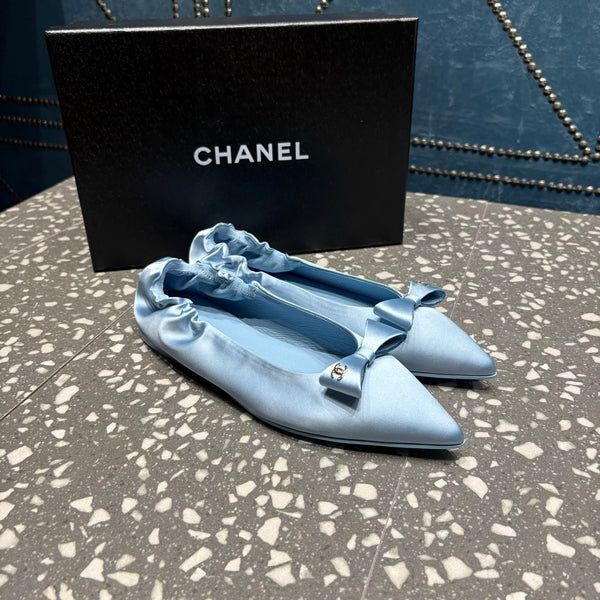 CC 25s Métiers d'art Ballerine 10mm Blu Raso di Seta 423794