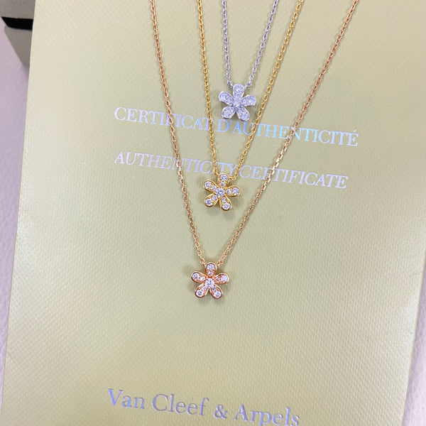 Collier VCA Flower 1 motif, diamants