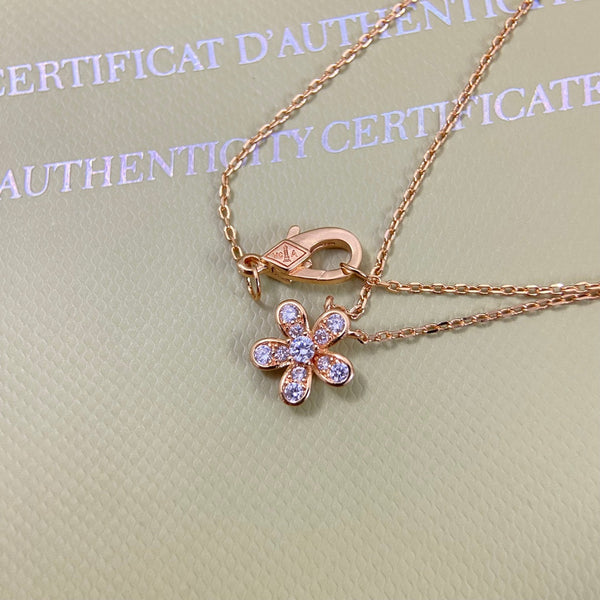 Collier VCA Flower 1 motif, diamants
