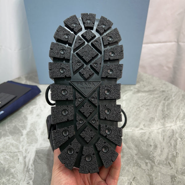 PRA Logo-Plaque Snow Boots With Pouch Black Recycled Polyamide Cowhide 454742