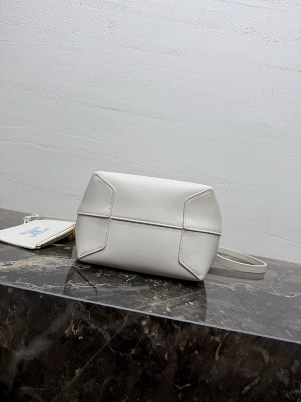 CL Small Hobo White Supple Smooth Calfskin