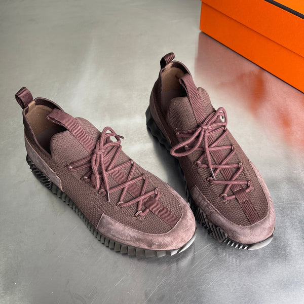 HM Men's 25 Lift Sneaker Earth Brown Mesh Suede 703767