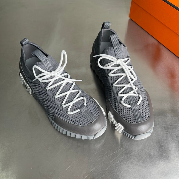 Sneaker HM da uomo 25 Lift in pelle di vitello grigia a rete 703769